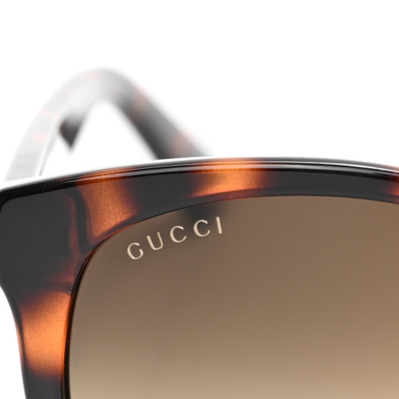 Auth - GUCCI GG0636SK 002 round Gucci sunglass comes in a dark havana frame with main image 12